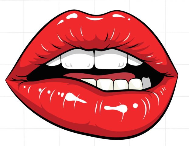 Menselijke lippen van dichtbij